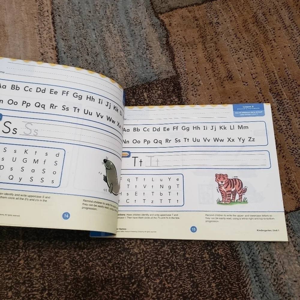Harcourt journeys readers notebook grade kindergarten volume 1 never used